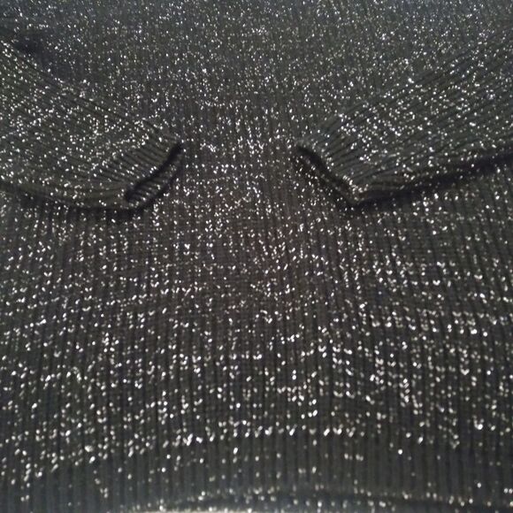 Boohoo black and metallic sweater with choker collar - Picture 3 of 9